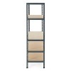 Trestles 36 x 72" 5 Adjustable Metal Shelve Garage Storage Unit, 500 lb Capacity - 3 of 4