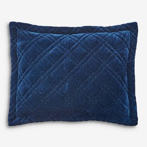 BrylaneHome Velvet Diamond Quilted Sham - 1 of 1