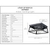 Urban Ambiance Luxury Industrial Ceiling Light 6''H x 12''W,  Midnight Black Finish,  Berkeley Collection, UHP3924 - 3 of 4