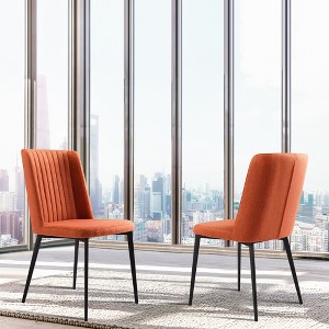 Set of 2 Maine Contemporary Dining Chair - Armen Living - 1 of 4