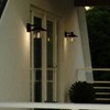 VAXCEL Westport Steel 1 Light LED Compatible Black Coastal Outdoor Wall Lantern Clear Glass - 4 of 4