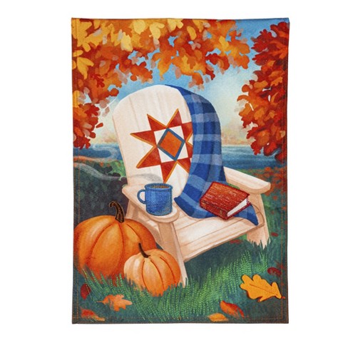 Fall Morning Garden Linen Flag : Target