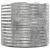 vidaXL Stainless Steel Planter - Silver Rectangular Garden Container 19.3"x18.5"x18.1" for Outdoor/Indoor, Balcony, and Patio Decor - 4 of 4