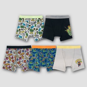 Boys' Teenage Mutant Ninja Turtles 5pk Boxer Briefs - 1 of 4