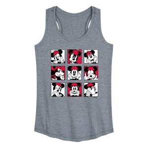Women's - Disney - Minnie Grid Graphic Racerback Tank - 1 of 4