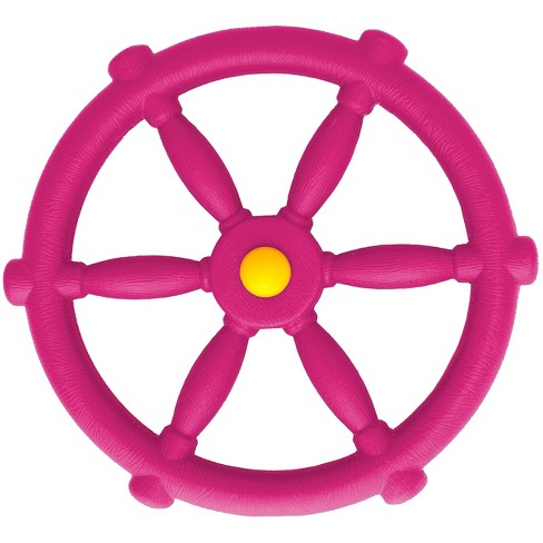 Jungle Gym Kingdom Wooden Toy Steering Wheel - Pirate Ship Swing Set  Accessories, Pink : Target