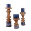 Mela Artisans Grammarcy Blue Candleholder Set of 3 - 2 of 4