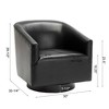 Grungis Accent Chair with Wood Base,Modern Swivel Chair for Bedroom,Reading Room,No Assembly Required - 3 of 4