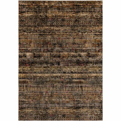 Blue Geometric Braided Synthetic 10' x 14' Rectangular Rug