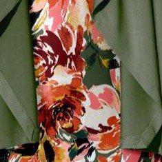 olive watercolor floral