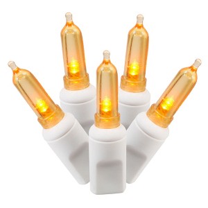 Vickerman Single Mold Italian LED Christmas Light Set White Wire - 1 of 1