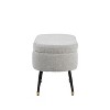 NicBex Storage Bench Ottoman with Storage Oval Modern Ottoman Bench with Padded Seat for Bedroom, Entryway - 4 of 4