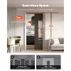 VEVOR Pocket Door Frame Kit, for 24-36 in Wide 80 in High Door, Pocket Door Kit with Two-Way Soft Close Mechanism, Slide Smoothly Quietly, Brown - 3 of 4