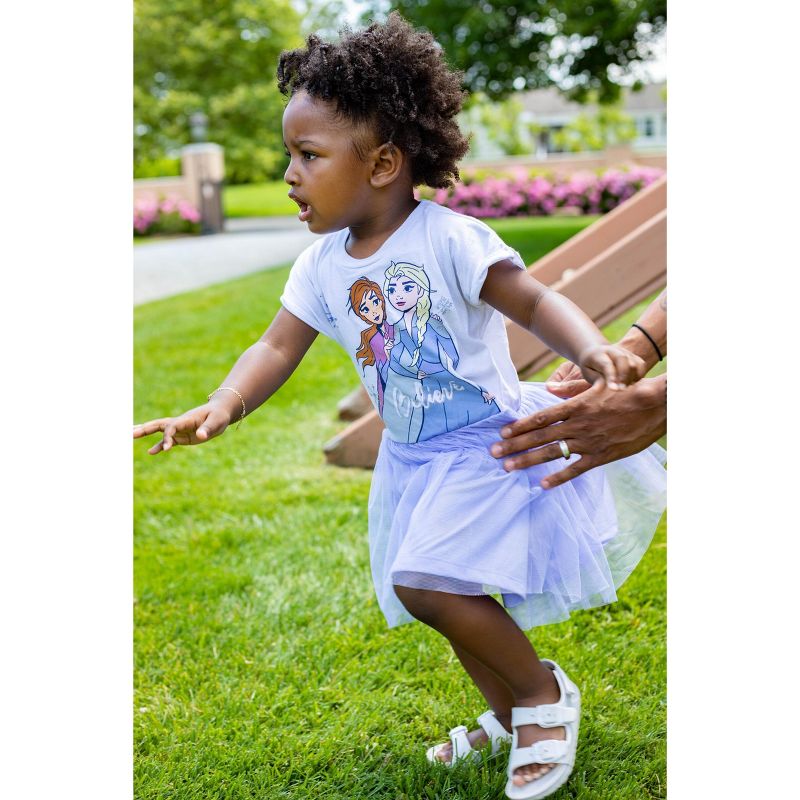Disney Frozen Princess Lion King Jasmine Elsa Simba Girls Tulle Dress Toddler , 2 of 8