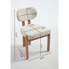 Set of 2 Modern Upholstered Dining Chairs with Cushions and Rubberwood Legs,Wooden Kitchen Chairs for Dining Room or Small Spaces-Cuddlewood - 4 of 4