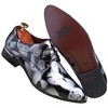 Santimon Men's Floral Printed Patent Leather Lace-Up Dress Oxford Shoes - 4 of 4
