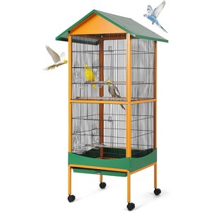 Photo inspiration: Visual Reference: 66 Inch Extra Large Parrot Bird Cage With Rolling Stand