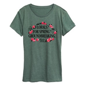 Women's - The Devil Wears Prada - Florals For Spring Short Sleeve Graphic T-Shirt - 1 of 4