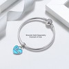 Heart Love Charm European Bead Sterling Silver Blue Ginger Lyne Collection - 3 of 4