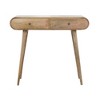 Solid Wood Nordic Legs 2-Drawer Console Table with Rounded Edges - 2 of 4