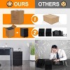 SUXXAN Metal Rolling File Cabinet with 3 Drawers, Under Desk Mobile Filing Storage Cabinet with Lock,Required Assembly - 4 of 4