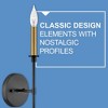 Lark Hux 1 - Light Sconce in  Black/Lacquered Brass - 2 of 4
