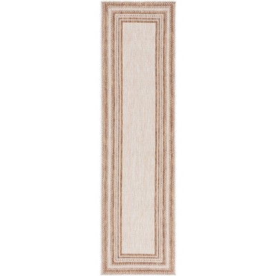 Beach House BHS284 Machine Made Loomed Runner Rug - Beige/Brown - 2'-2" x 10'-0" - Safavieh