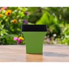 HomeRoots 5" Lime Green Recycled Plastic Indoor Outdoor Novelty Nursery Pot - 2 of 3