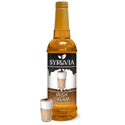 Syruvia Irish Cream Syrup - 25.4 fl oz. Premium Flavoring Syrup For Coffee