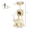 Angel Sar 45.75" Indoor Cat Tree Tower with Condos & Scratching Posts, Multi-Level Kitty Playground with Plush Beds, Platforms & Scratchboard - 3 of 4