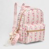 A Little Obsessed Girl's Floral Garden Party Backpack Set with Matching Coin Purse & Pearl Keychain – Cute Mini Backpack for Kids - 3 of 4