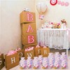 30Pcs Baptism Favors Including Elephant Keychain Organza Bag and Kraft Paper Pendant for Guests Baby Shower Kids Birthday Party Supplies - 3 of 4