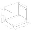Azar Displays Acrylic Desktop File Hanging Organizer with Metal Bar - 4 of 4