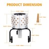 Chicken Plucker Machine  - Stainless Steel Poultry Plucker with 106 Soft Fingers, 20 Inch Drum,  Transport Wheels - 3 of 4