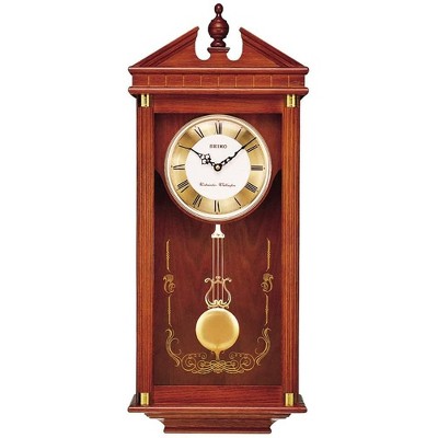 Seiko Regal Oak Wall Clock with Pendulum