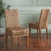 Sanibel 18" H Water Hyacinth Side Chair (Set of 2) - FOX6504 - Safavieh Couture - 3 of 4