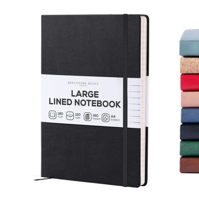 Ruled Journal Notebook, A4 8.5 x 11.5 inch 160 Lined Pages, Hardcover Leather Writing Journals for Women, Men, 120 GSM Thick Paper, Gifts Box Included
