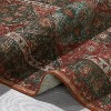 TackView Washable   Trellis Vintage Indoor Soft Anti-Slip Carpet Boho Floral Distressed Aesthetic Foldable Thin - 3 of 4