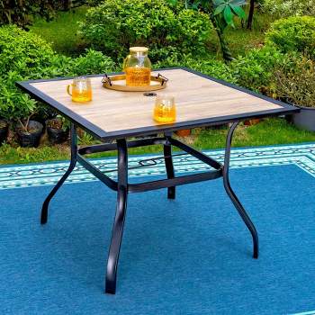 Outdoor Square Steel Dining Table - Captiva Designs