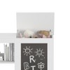 CAVINAS 3-in-1 Kids Bookshelf with Chalkboard,Bookcase with Toy Storage Cabinet,Wooden Modern Book Shelves for Bedroom&Playroom,White - 4 of 4