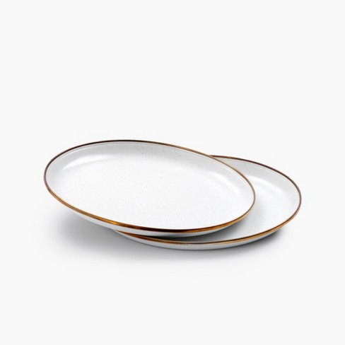 Barebones Enamel Deep Plate Set