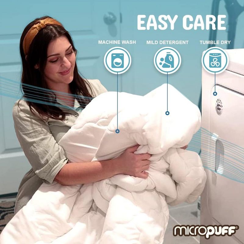 Micropuff Soft and Comfortable Mattress Pad - Durable Fabric - Odorless Filling - 100 GSM, 5 of 9