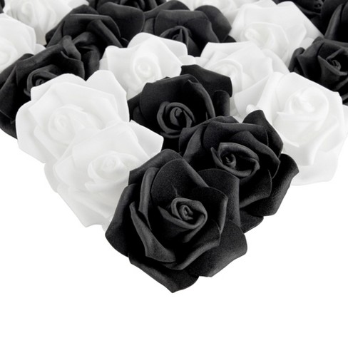 100 Pack Pink and White Artificial Rose Heads, 3-Inch Stemless Flowers for  Valentine's Day, Weddings, Bouquets, DIY Crafts (4 Colors)