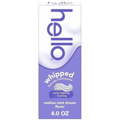 hello Whipped Minty Foam Fluoride Toothpaste - Mellow Mint Dream - 4oz