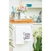 C&F Home Valentine's Day "Crazy For You" Embroidered Waffle Weave Kitchen Dishtowel - image 3 of 4