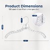 SereneLife SLHACR100 Clear Plastic Hangers – Non-Slip, Crystal-Cut, Durable & Space-Saving Invisible Hangers for Suits & Clothing (Transparent) - 2 of 4