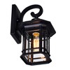 CWI Lighting,Blackburn 1 Light Outdoor Black Wall Lantern - 3 of 4