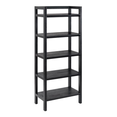 MH London Grayling 70" Solid Wood 5-Tier Etagere Bookcase