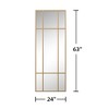 SpassWay Black/Gold Accent Wall Mirror Bathroom/Vanity Mirror Overmantal Mirror Overmantel Mirror for Living Room Bedroom Entryway - 4 of 4