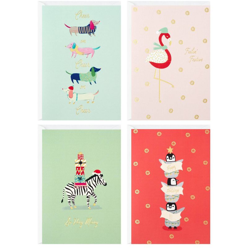 32ct Hallmark Trend Icons Assortment Holiday Greeting Cards, 1 of 9